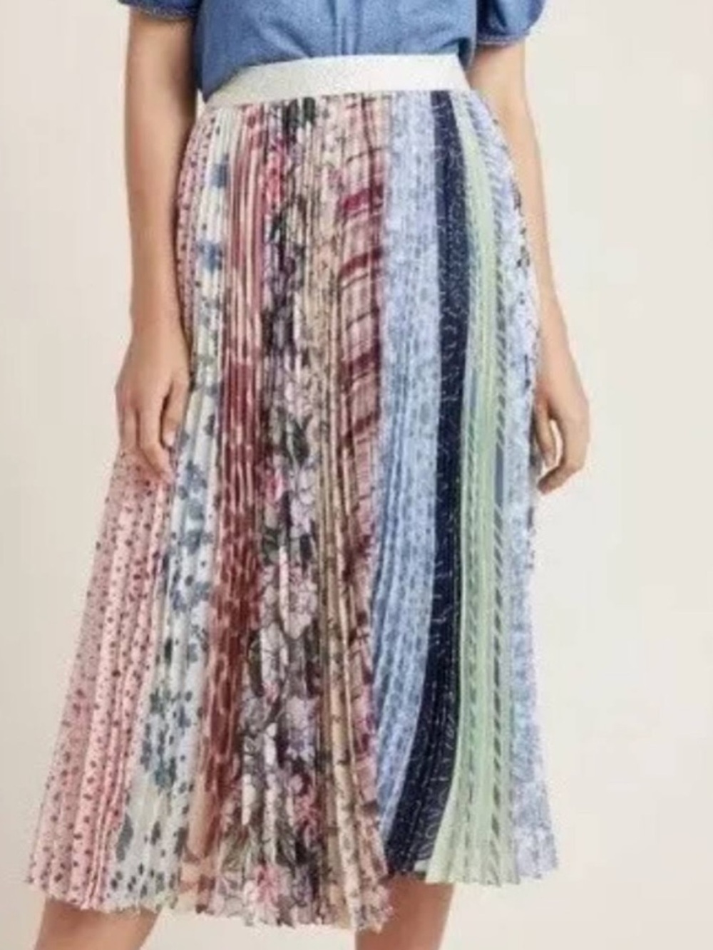 Anthropologie Geisha Designs Lucienne Midi Skirt